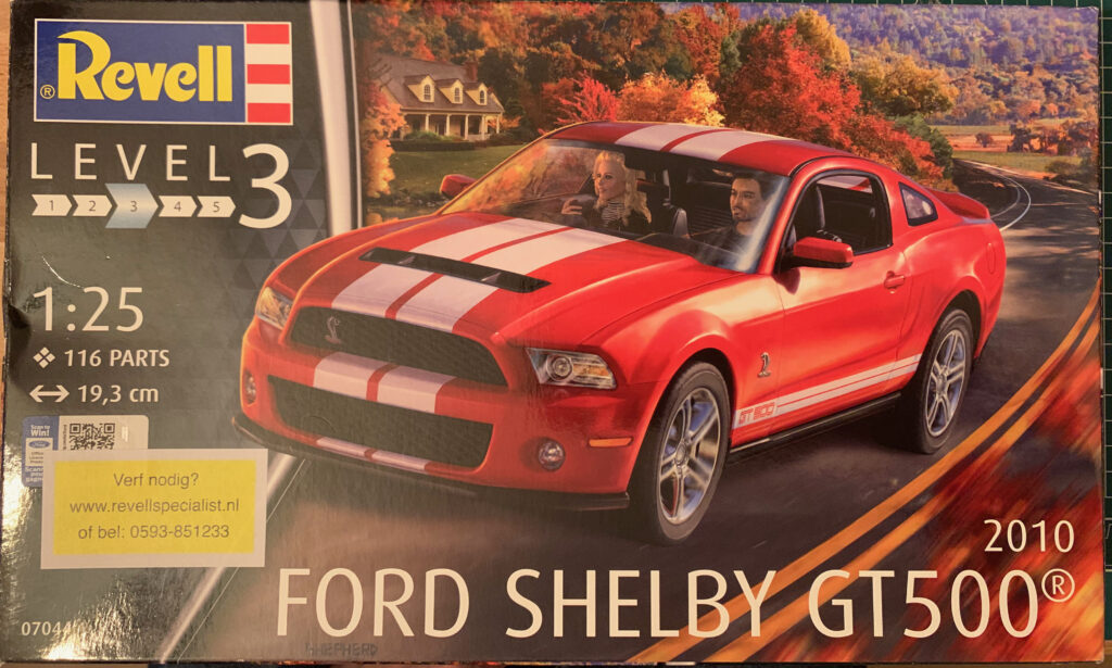 modelbouw van Ford Shelby GT500 1:24